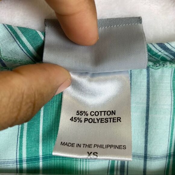 Greys Anatomy Barco Green Plaid Scrub Short Sleeve - Picture 5 of 6